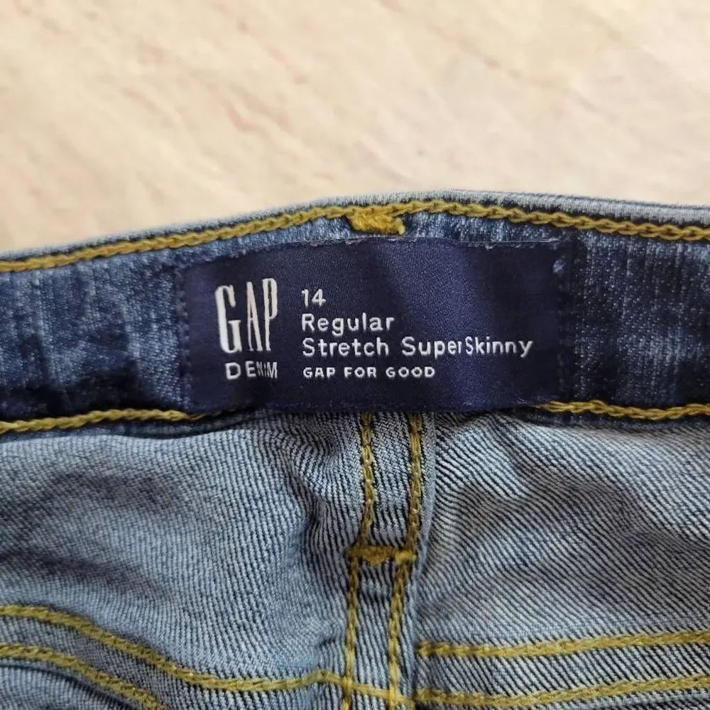 Gap stretch super skinny jeans 14